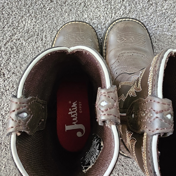 Justin Gypsy Round Toe Cowboy Boots sz 12D (Wide) - Picture 5 of 6